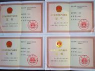 上海遼寧省優秀新品獎勵證書
